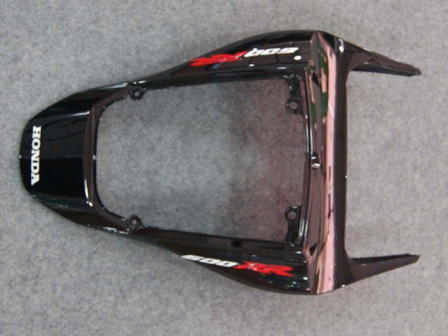 2007-2008 Glossy Black Orange Flame Honda CBR600RR Motorcycle Fairings Australia