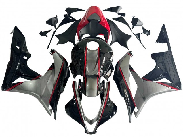 2007-2008 Silver Red Glossy Black Honda CBR600RR Motorcycle Fairings Australia
