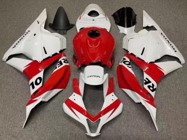 2007-2008 White Red Repsol Honda CBR600RR Motorcycle Fairings Australia
