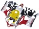 2007-2008 White Yellow Red Repsol HRC Honda CBR600RR Motorcycle Fairings Australia