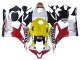 2007-2008 White Yellow Red Repsol HRC Honda CBR600RR Motorcycle Fairings Australia