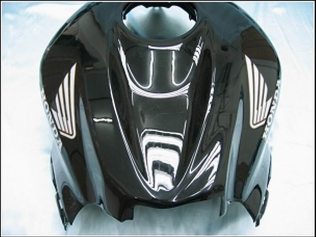 2007-2008 Glossy Black White West Honda CBR600RR Motorcycle Fairings Australia