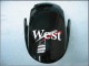 2007-2008 Glossy Black White West Honda CBR600RR Motorcycle Fairings Australia