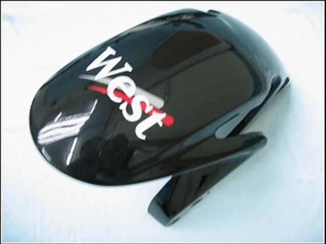 2007-2008 Glossy Black White West Honda CBR600RR Motorcycle Fairings Australia