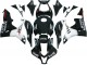 2007-2008 Glossy Black White West Honda CBR600RR Motorcycle Fairings Australia