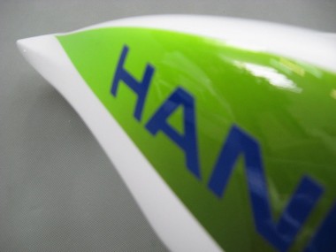 2007-2008 White Green Yellow Glossy Black Hannspree Honda CBR600RR Motorcycle Fairings Australia