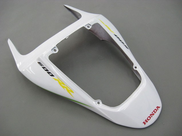 2007-2008 White Green Yellow Glossy Black Hannspree Honda CBR600RR Motorcycle Fairings Australia