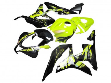 2007-2008 Yellow Glossy Black Honda CBR600RR Motorcycle Fairings Australia