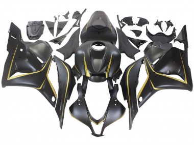 2009-2012 Matte Black Gold Honda CBR600RR Motorcycle Fairings Australia