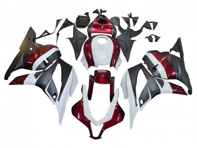 2009-2012 White Red Matte Black Honda CBR600RR Motorcycle Fairings Australia