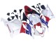 2009-2012 White Red Blue Honda CBR600RR Motorcycle Fairings Australia