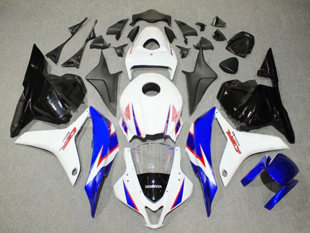 2009-2012 White Blue Glossy Black Honda CBR600RR Bike Fairings Australia