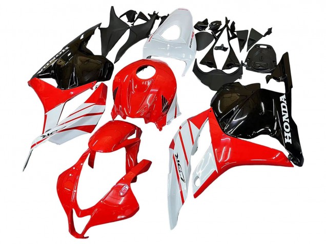 2009-2012 White Red Glossy Black Honda CBR600RR Motorcycle Fairing Australia