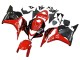 2009-2012 Red Glossy Black Matte Black Stripe Honda CBR600RR Motorcycle Fairings Australia