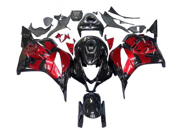 2009-2012 Red Glossy Black Honda CBR600RR Motorcycle Fairings Australia