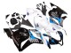 2009-2012 White Blue Glossy Black Honda CBR600RR Motorcycle Fairings Kit Australia
