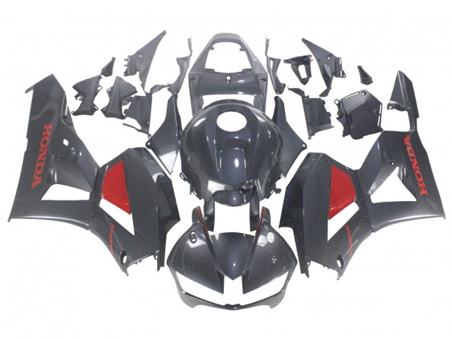 2013-2023 Black Carbon Fiber Red Honda CBR600RR Motorcycle Fairings Australia