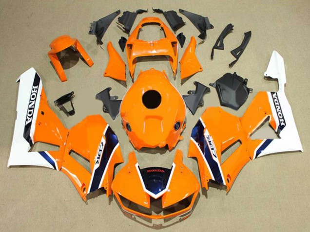 2013-2023 White Orange Dark Blue Honda CBR600RR Motorcycle Fairings Australia
