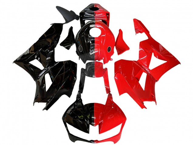 2013-2023 Glossy Black Red Split Honda CBR600RR Motorcycle Fairings Australia