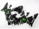 2004-2005 Black with Green Flame Ninja Kawasaki ZX10R Motorcycle Fairings Australia