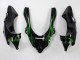 2004-2005 Black with Green Flame Ninja Kawasaki ZX10R Motorcycle Fairings Australia