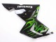 2004-2005 Black with Green Flame Ninja Kawasaki ZX10R Motorcycle Fairings Australia
