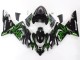 2004-2005 Black with Green Flame Ninja Kawasaki ZX10R Motorcycle Fairings Australia