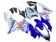 2004-2005 Glossy Blue White Fiat Motul Kawasaki ZX10R Motorcycle Fairings Australia