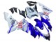 2004-2005 Glossy Blue White Fiat Motul Kawasaki ZX10R Motorcycle Fairings Australia