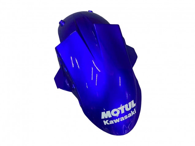 2004-2005 Glossy Blue White Fiat Motul Kawasaki ZX10R Motorcycle Fairings Australia