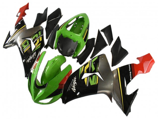 2006-2007 Green Grey Red Black Yellow Kawasaki ZX10R Motorcycle Fairings Australia