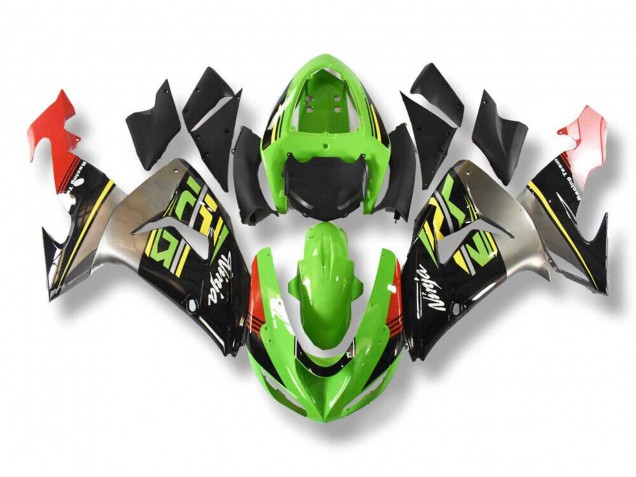 2006-2007 Green Grey Red Black Yellow Kawasaki ZX10R Motorcycle Fairings Australia