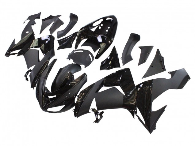 2006-2007 Matte Black Glossy Black Kawasaki ZX10R Motorcycle Fairings Australia