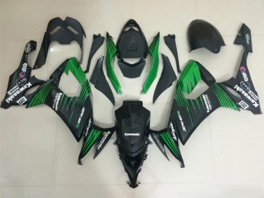 2008-2010 Matte Black Green Kawasaki ZX10R Motorcycle Fairings Australia