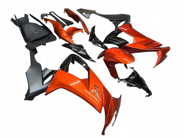 2008-2010 Burnt Orange Black Kawasaki ZX10R Motorcycle Fairings Australia