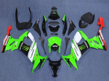 2008-2010 Green White Red Black Monster Kawasaki ZX10R Motorcycle Fairings Australia