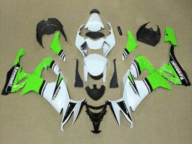 2008-2010 White Green Black Kawasaki ZX10R Motorcycle Fairings Australia