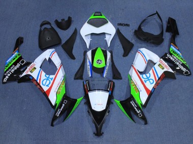 2008-2010 White Fluorescent Green Red Black Kawasaki ZX10R Motorcycle Fairings Australia