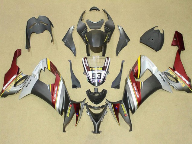 2008-2010 Silver Grey Yellow Red Kawasaki ZX10R Motorcycle Fairings Australia