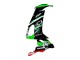 2008-2010 Green White Red Black Monster Elf 66 Kawasaki ZX10R Motorcycle Fairings Australia