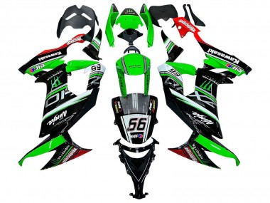 2008-2010 Green White Red Black Monster Elf 66 Kawasaki ZX10R Motorcycle Fairings Australia
