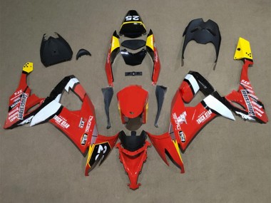 2008-2010 Red Yellow White Black Kawasaki ZX10R Motorcycle Fairings Australia