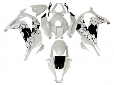 2008-2010 White Black Kawasaki ZX10R Motorcycle Fairings Australia