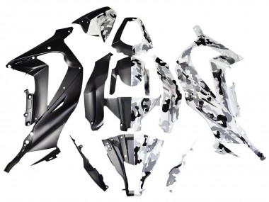2008-2010 White Black Split Kawasaki ZX10R Motorcycle Fairings Australia