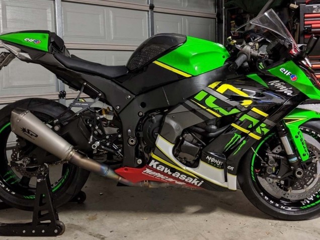 2011-2015 Green Yellow Black White Elf Monster Kawasaki ZX10R Motorcycle Fairings Australia