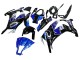 2011-2015 Blue White Glossy Black Kawasaki ZX10R Motorcycle Fairings Australia