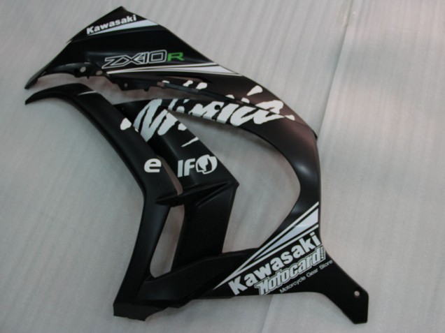 2011-2015 Glossy Black White Elf Snow Decal Kawasaki ZX10R Motorcycle Fairings Australia