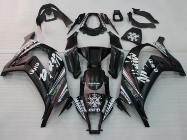 2011-2015 Glossy Black White Elf Snow Decal Kawasaki ZX10R Motorcycle Fairings Australia
