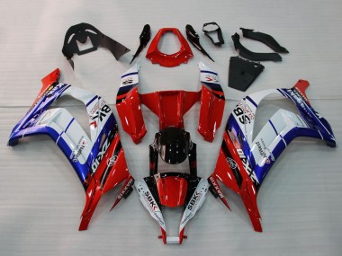 2011-2015 White Blue Red Black SBK Maxxis Kawasaki ZX10R Motorcycle Fairings Australia