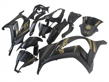 2011-2015 Matte Black Gold Snow Elf Kawasaki ZX10R Motorcycle Fairings Australia